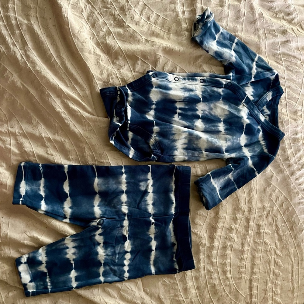 Baby 3M Tie-Dye Set - Blue and White